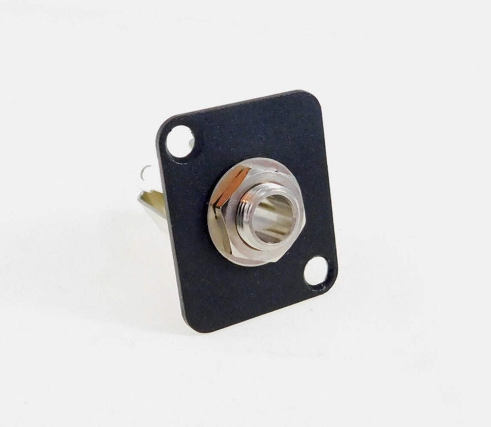 PROCRAFT D-12B D Type Panel Mount Plate w/ 1) Switchcraft #12B 1/4" TRS