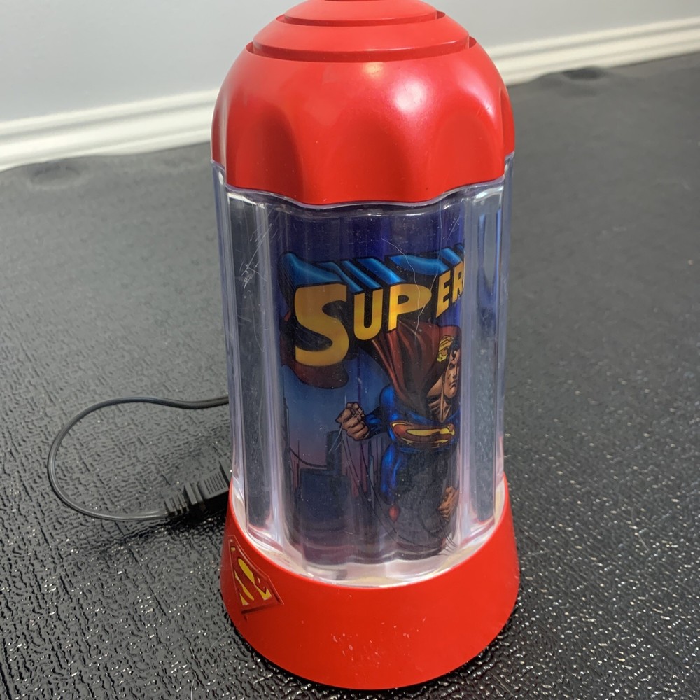 vintage superman carousel light up spinning nightlight