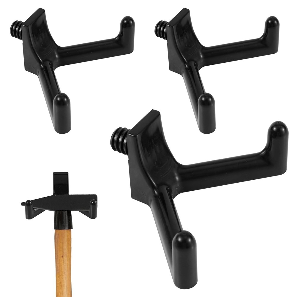 3pcs Tool Hooks for Suncast, Utility Double Head Design Garden Medium, Black