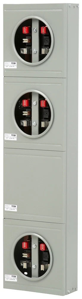 Siemens UVS411B 4-Position Meter Stack |  1 BLANK, 100A, 300 VAC, NEMA  1