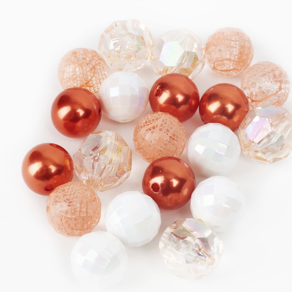 CousinDIY Bubblegum Bead 20mm 20/Pkg-Blush Multi