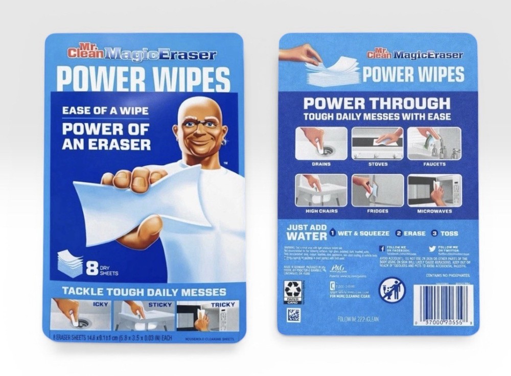 Mr. Clean Magic Eraser Cleaning Thin Sheets, 8 Sheets  2 PACK 16 SHEETS