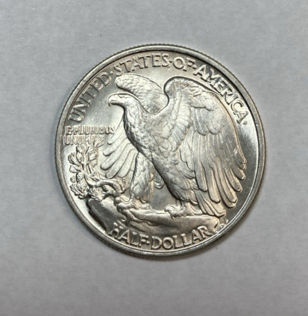 1947 Walking Liberty Half Dollar Flashy Bright BU++