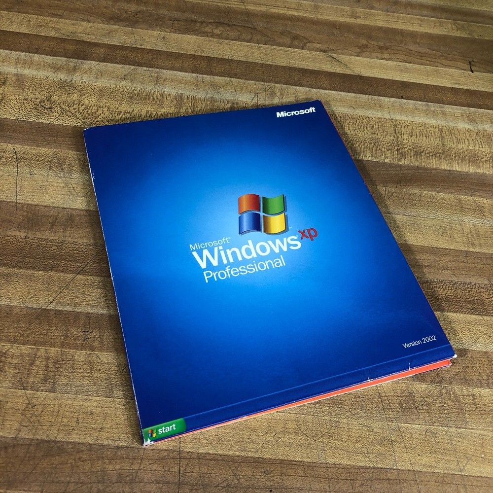 Microsoft Windows XP Professional Big Box Retail Version Vintage Software w/Key