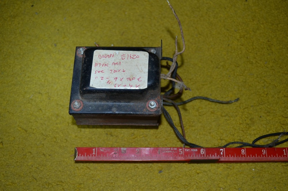 POWER TRANSFORMER  from BOGAN E1620 tube amp vibrator type  tested good