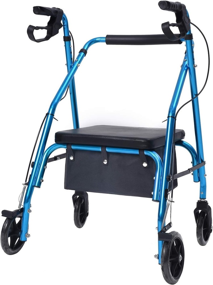 Large Rollator Walker Basket, Under Seat Bag, Large, Black