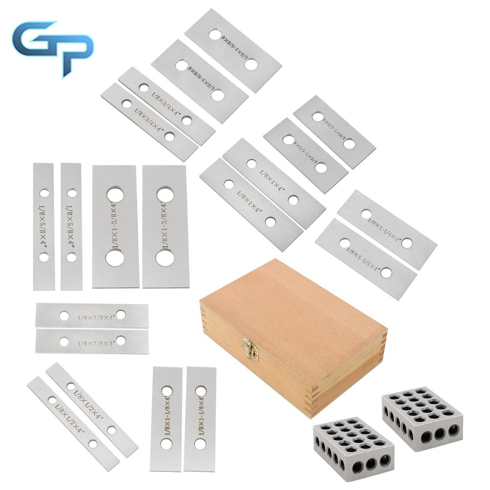 1/8" x 4" Ten Pair Precision Parallel Set & Matched 1-2-3 Blocks