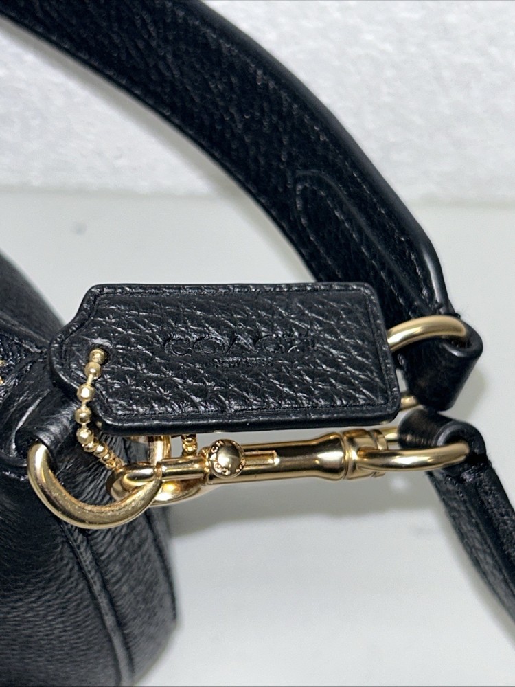 Coach Dempsey Shoulder Bag Black Leather Patch (C2829)