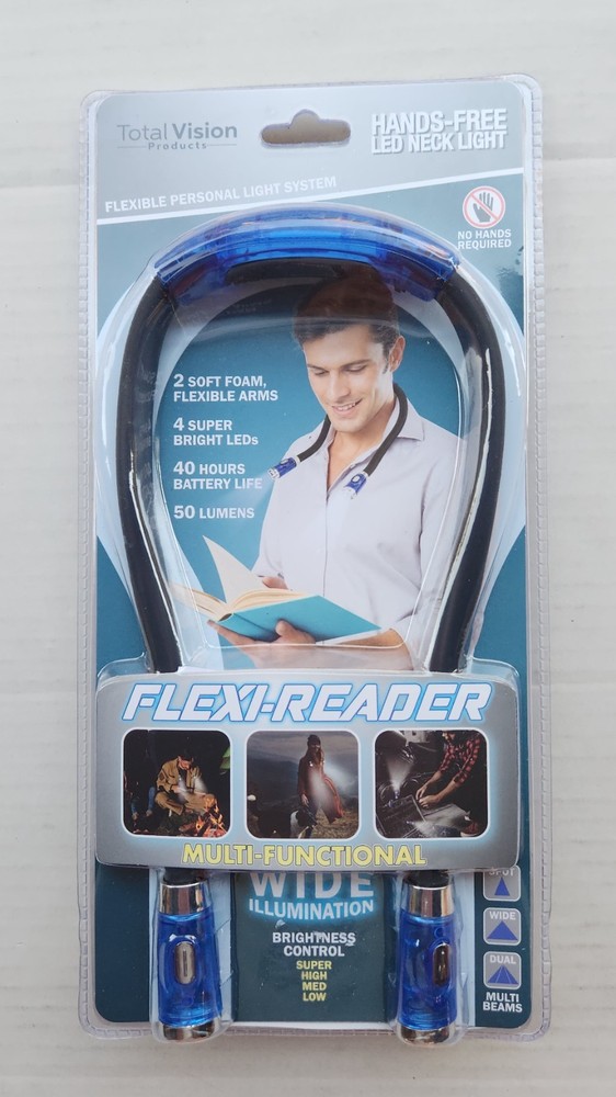 Total Vision Products Hands-Free LED Neck Light - Flexi-Reader -Multi-Functional