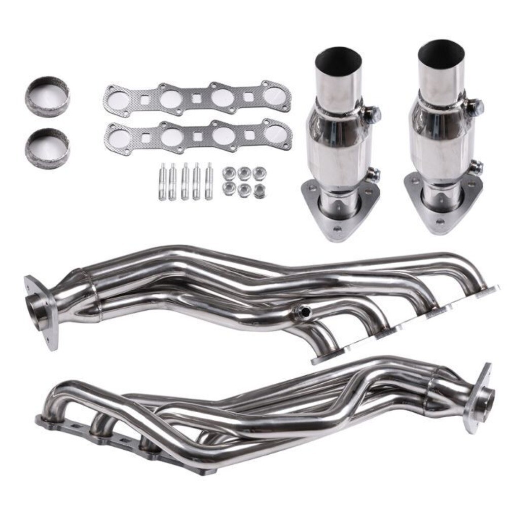 For 99-04 Ford F150 4WD/RWD 5.4L Modular V8 Stainless Steel Exhaust Headers T304