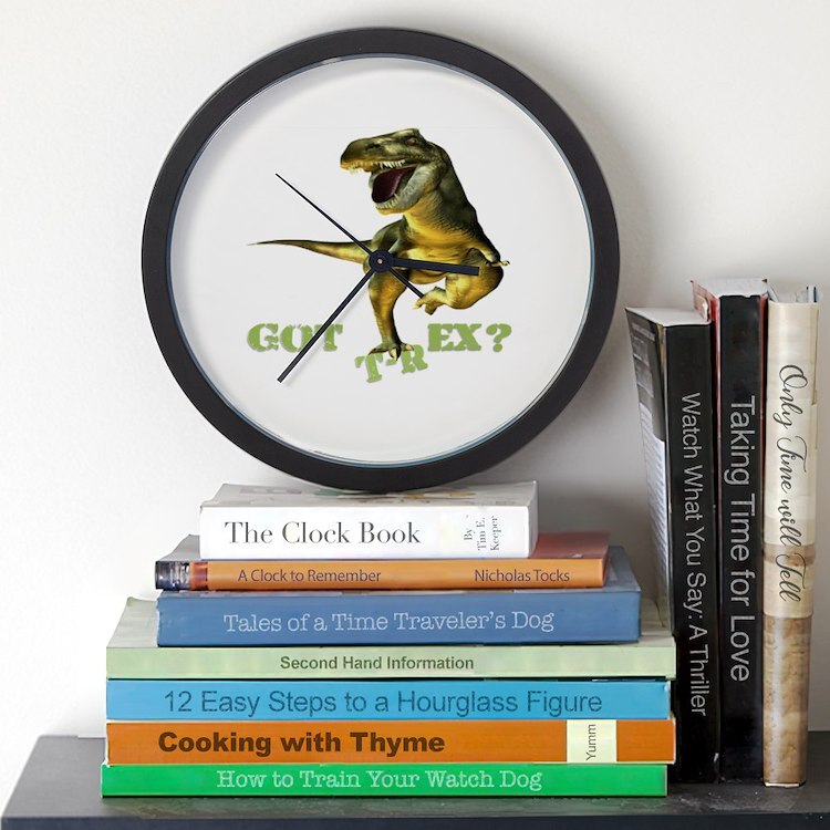 CafePress Got T Rex 10" Wall Clock (249744233)