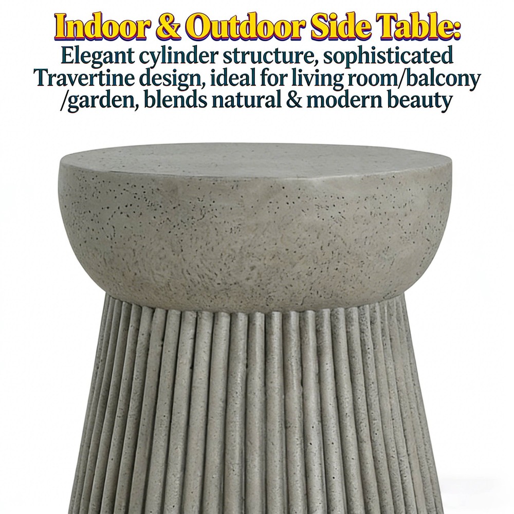 Outdoor Light Weight Concrete Side Table