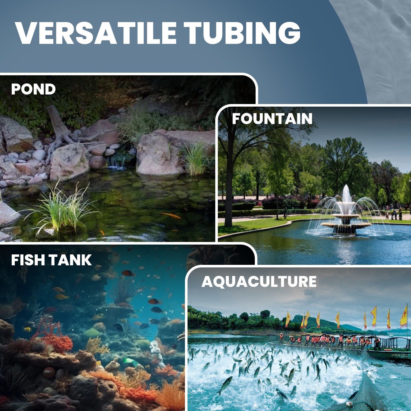 100/328/656ft Sinking Aeration Hose Weighted Pond Aerator Hose, Air Pump Tubing