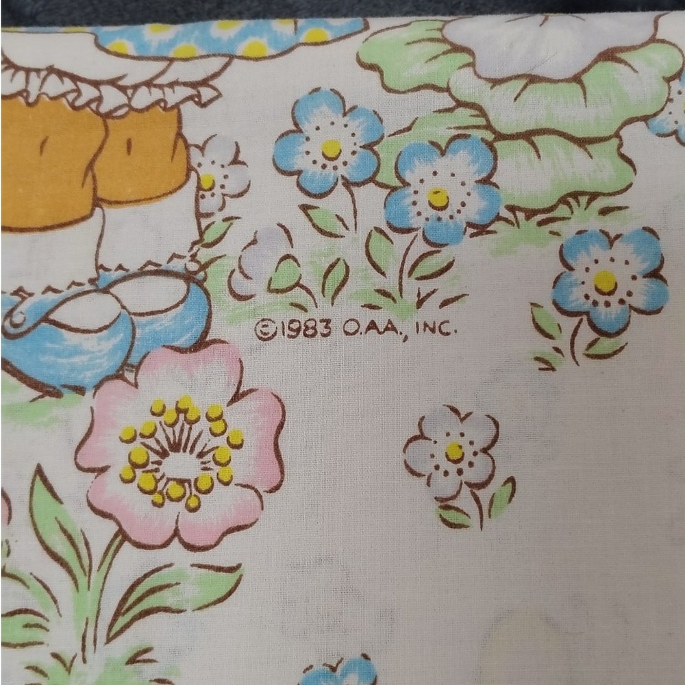 Cabbage patch 1980's Twin Flat sheet PeQuot