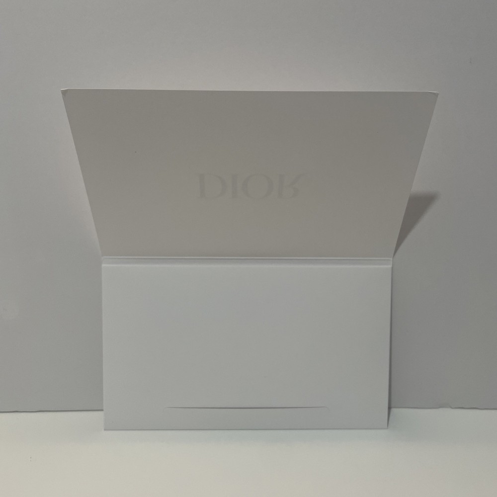 Authentic Dior White Gift Envelope 7”x 4.25”