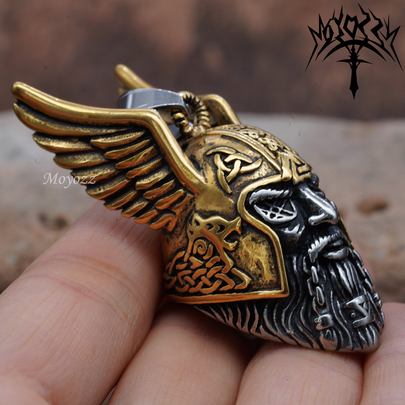 Odin Viking God Ride Guardian Bell Motorcycle Bells for Bikers Rider Bell Bikers