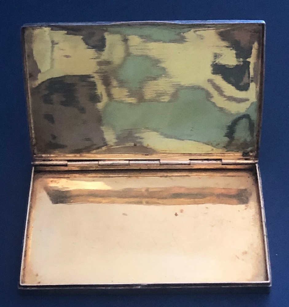 Antique Imperial Russian Enamel 84 Silver Cigarette Case