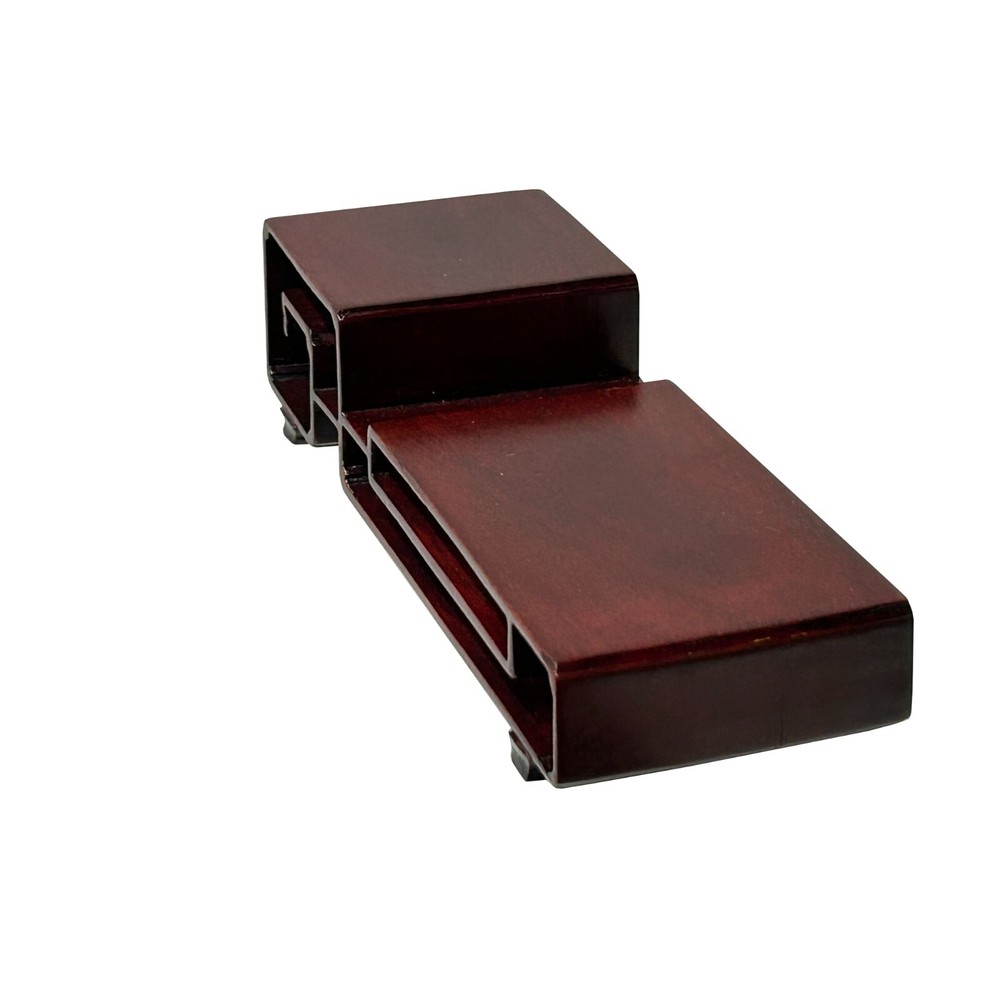 5.25" Reddish Brown Wood Straight Scroll Rectangular Stand Riser Easel ws4146A