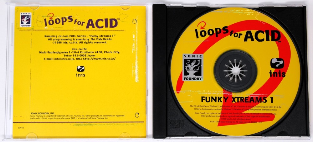 Sonic Foundry Funky Xtreams 1 Loops For Acid Sample/Sound Library/Sampling CD