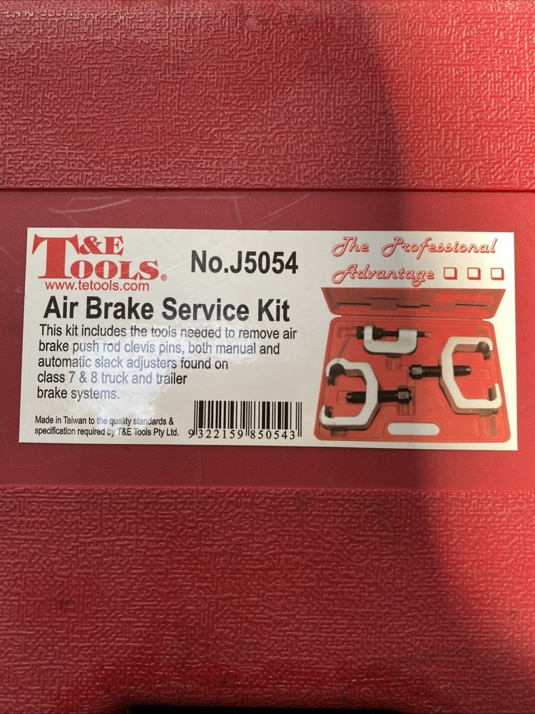 Air Brake Service Kit T&E Tools J5054