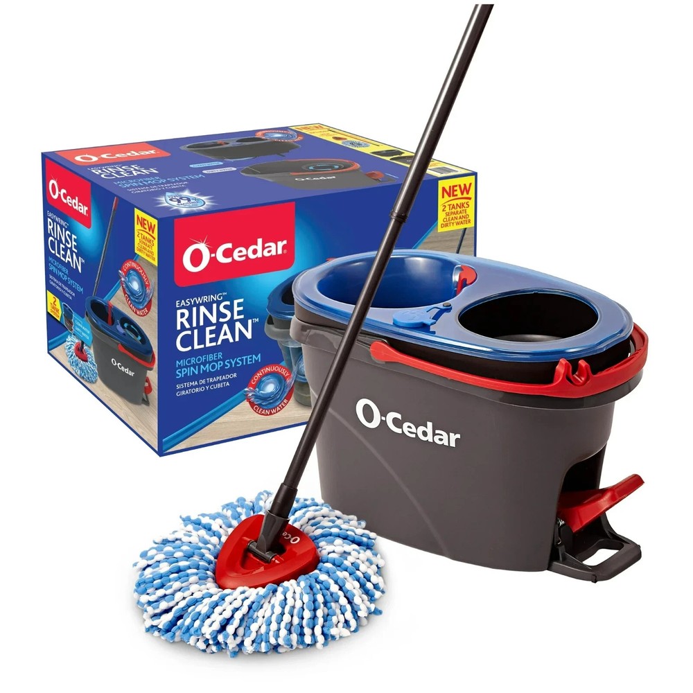 O-Cedar RinseClean Spin Mop & Bucket System, NEW