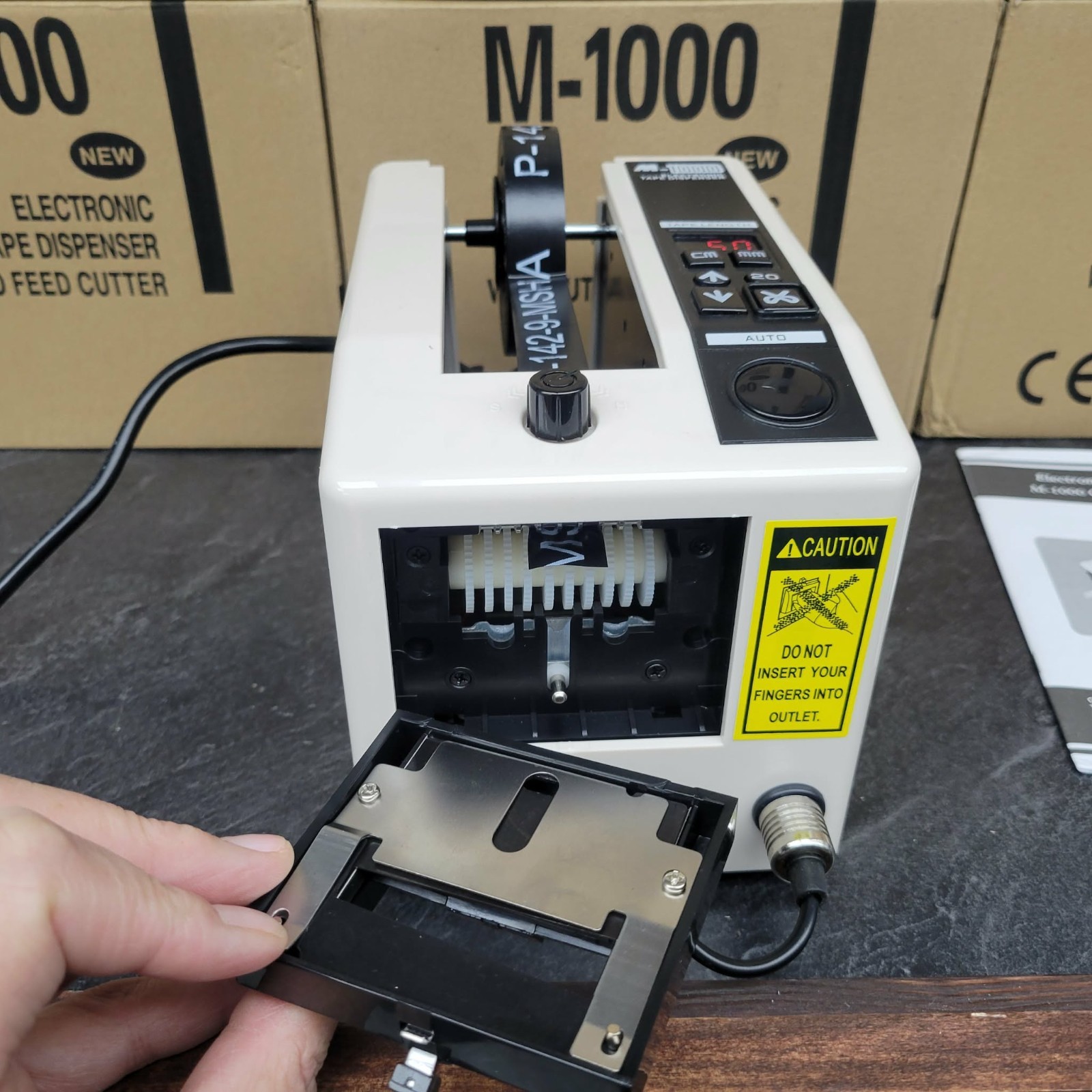 New M-1000 Tape Dispenser, Adhesive Tape, Fully Automatic Tape Cutter NIB 110V