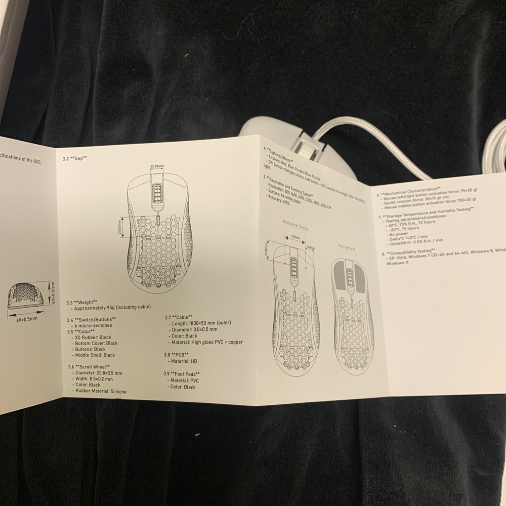 NIB Thermaltake Computer M-01 Gaming Mouse