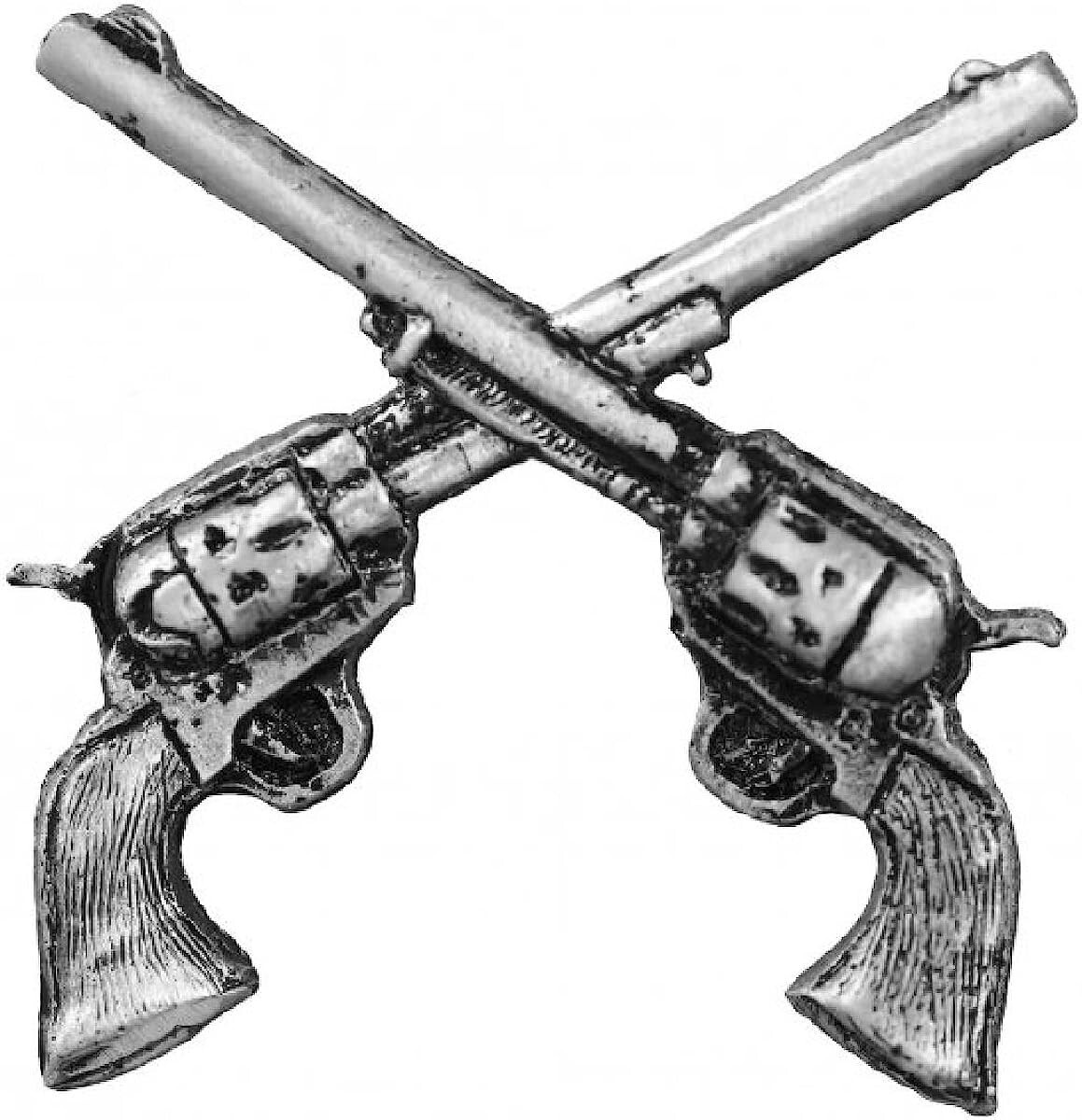 Crossed Guns Biker Harley Rider Mc Jacket Vest hat Biker Pin