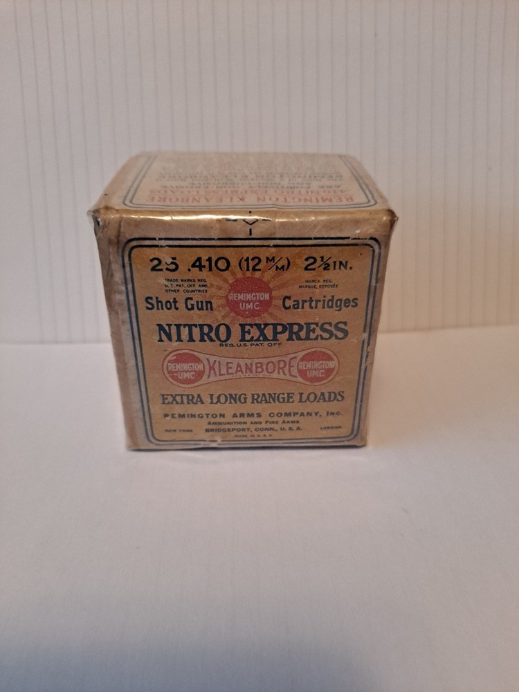 Empty Remington-UMC Nitro Express .410 2pc. shell box