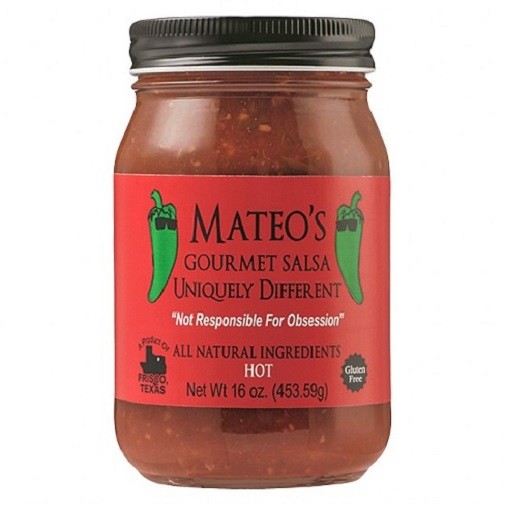 Mateo's Gourmet Salsa Uniquely Different Hot