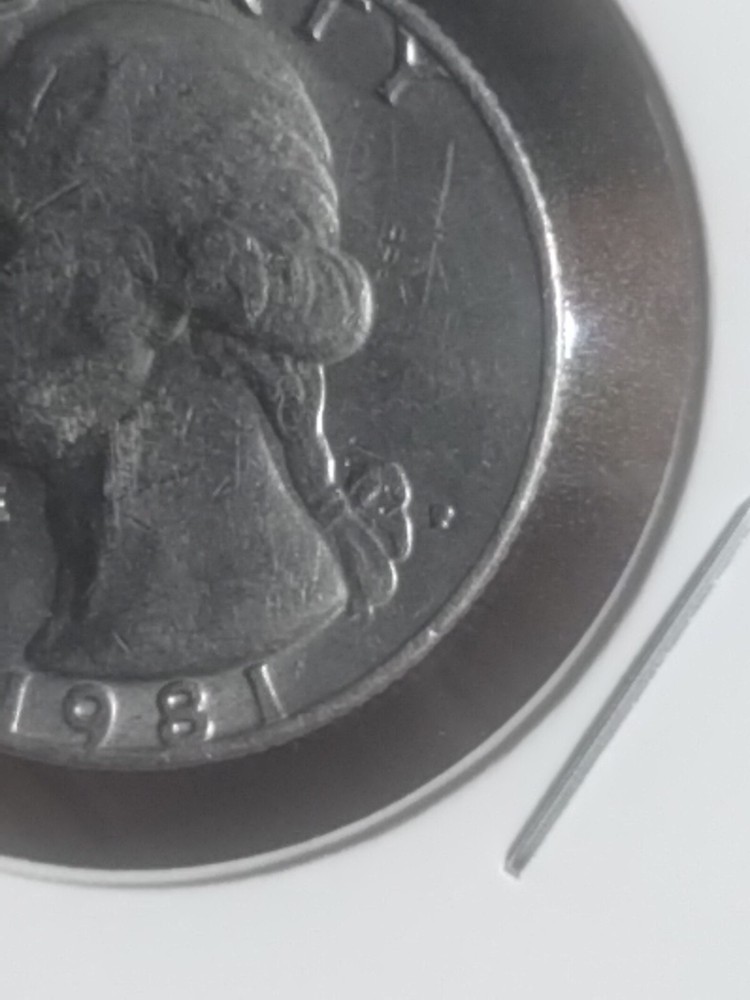 Error 1981 Philadelphia Mint Filled "P" Error Good Condition