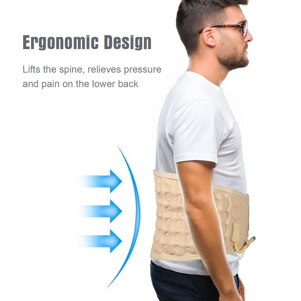 Decompression Brace Lumbar Belt Spinal Support Back Extender Belt Traction Tool