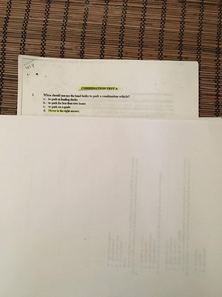 Cdl Questions and Answers Practice Test