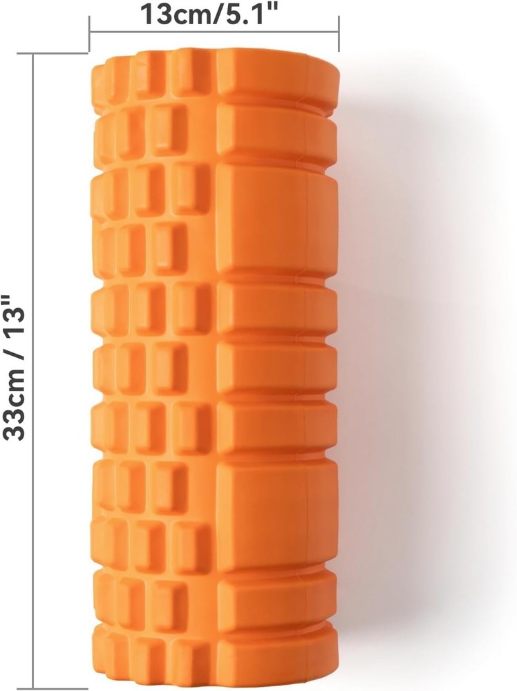 Foam Roller High Density 13" Patented Exercise Roller for Deep Tissue Muscle Mas