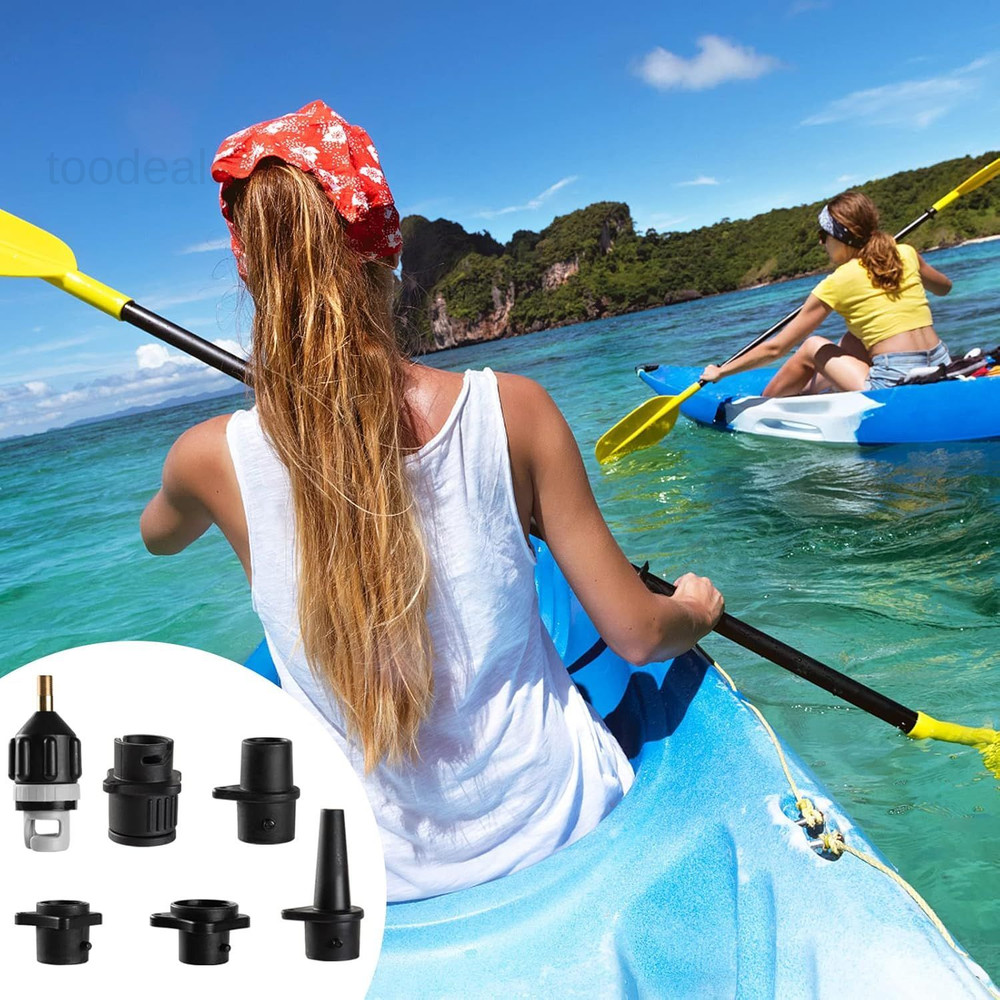 Inflatable SUP Pump Adaptor, Paddle Board Valve Adapter Black