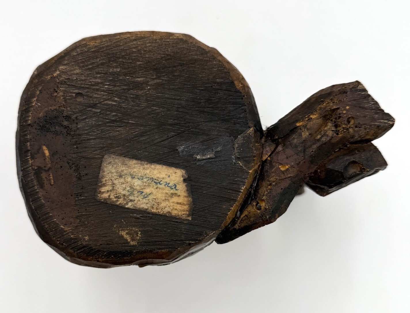 Hand Carved Wood Tankard Mug Lion Crest Rustic Medieval Decor