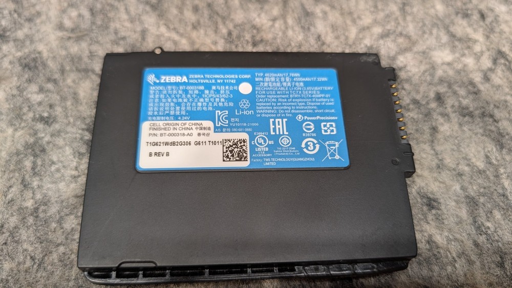 Zebra TC72 TC720L Mobile Barcode Scanner Touch Computer + Trigger Grip, Battery