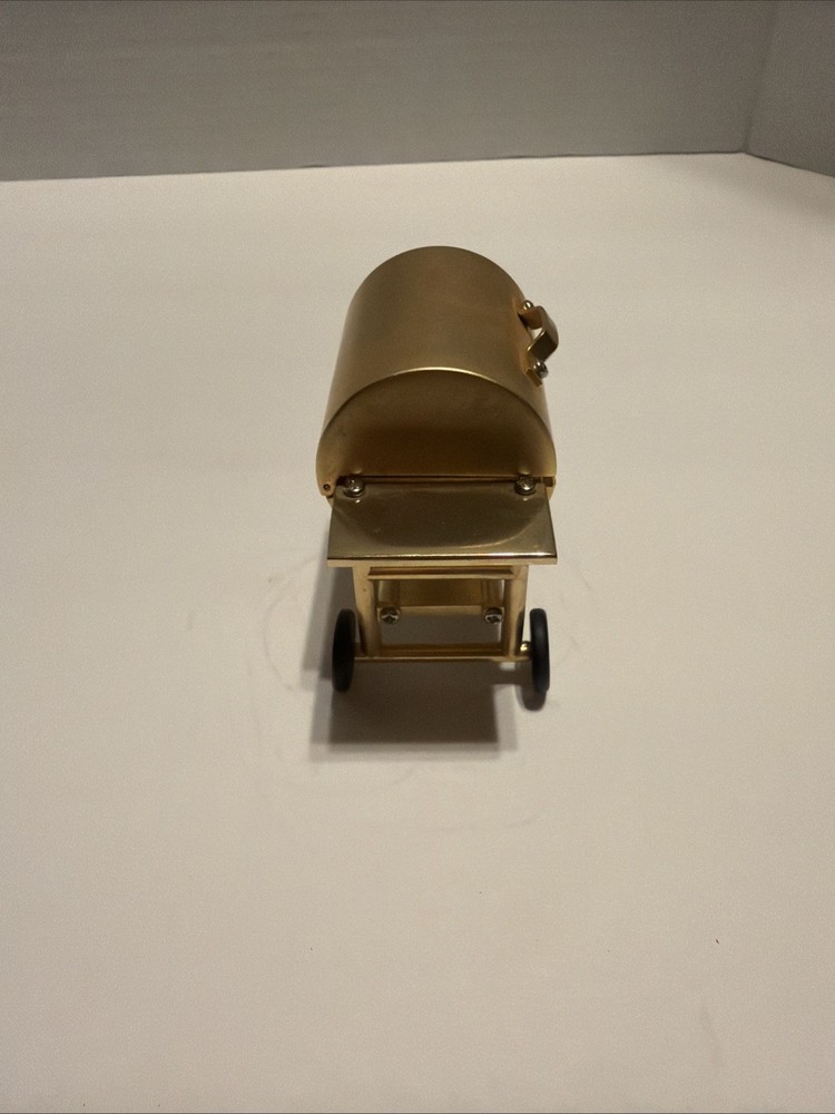 Breeze Collection Mini Gold BBQ Clock Quartz Untested *Nice*