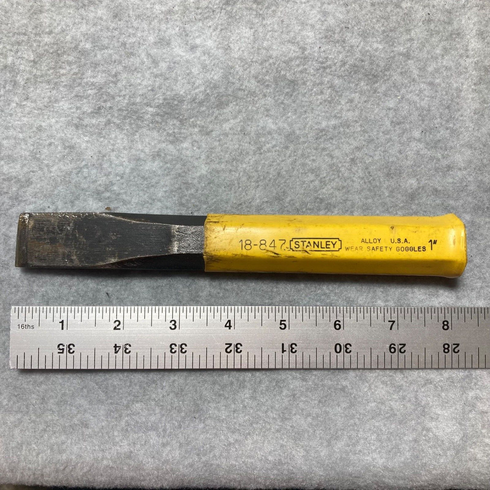 Vintage Stanley 1” Cold Chisel USA 18-847 USA Nice!