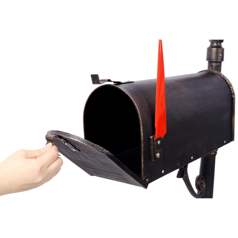 Mailbox Post Light Combination Kit Post with Mailbox Fluted Base Decorative