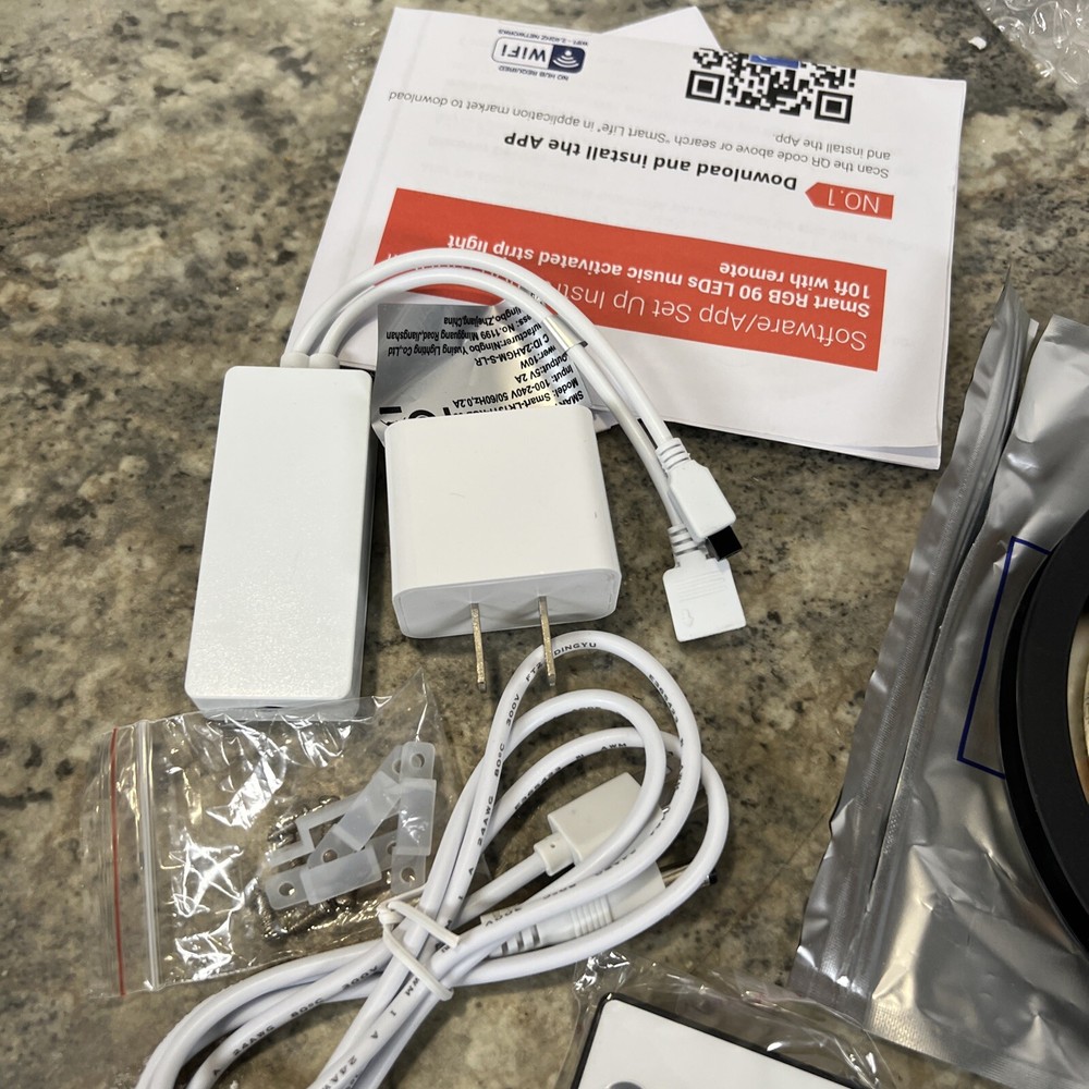 Kringle Express LED Smart App Strip Light w/ Remote Control Wifi & Bluetooth New