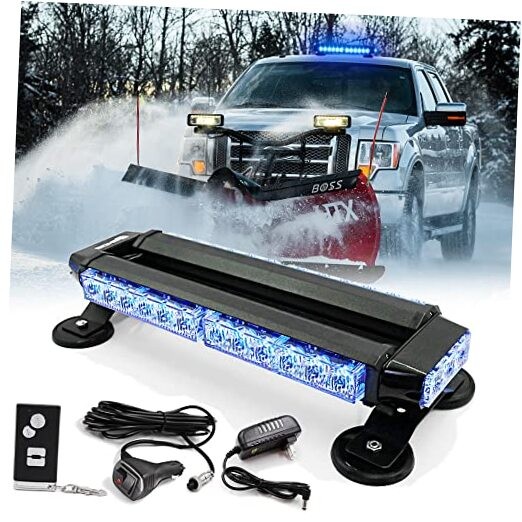 Wireless Remote Control 14.5'' LED Rooftop Double Side Emergency Hazard Strobe