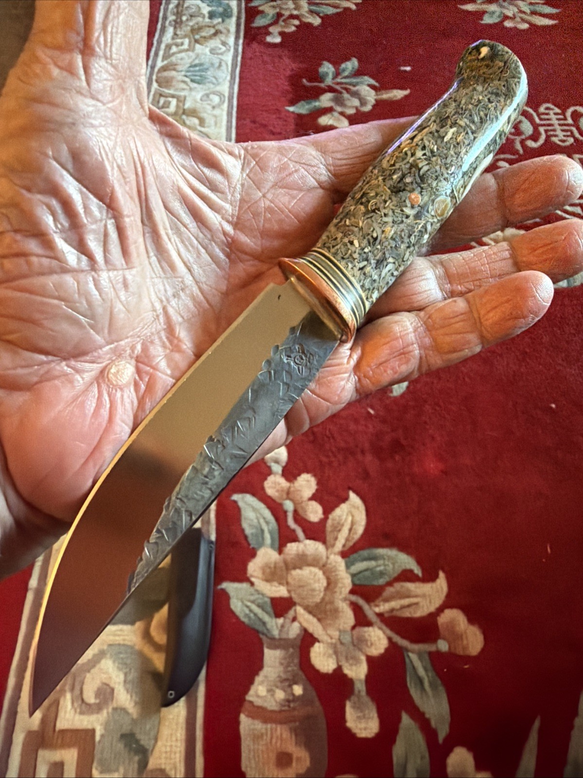 Behring Made Trout & Bird Stainless Knife with Warlander Sheath