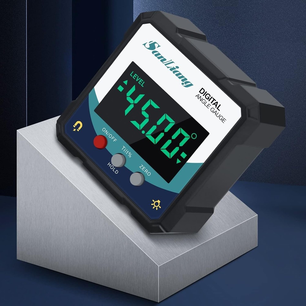 Versatile Digital Level Angle Finder with Rating for Construction Use