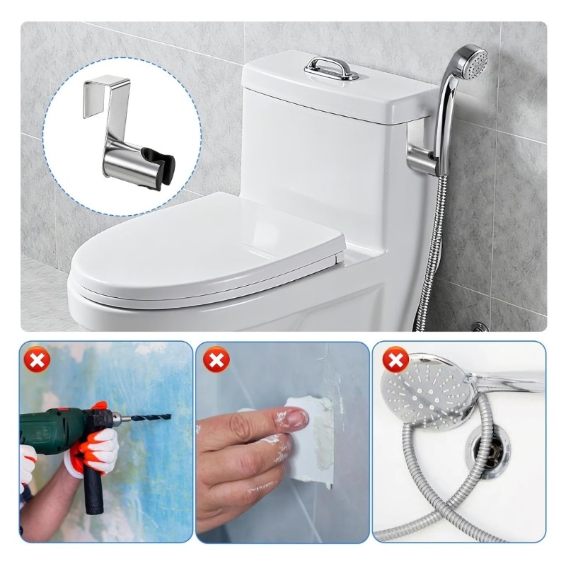 Easy Installation Bathroom Fixture Mount With Various Sprayers Head