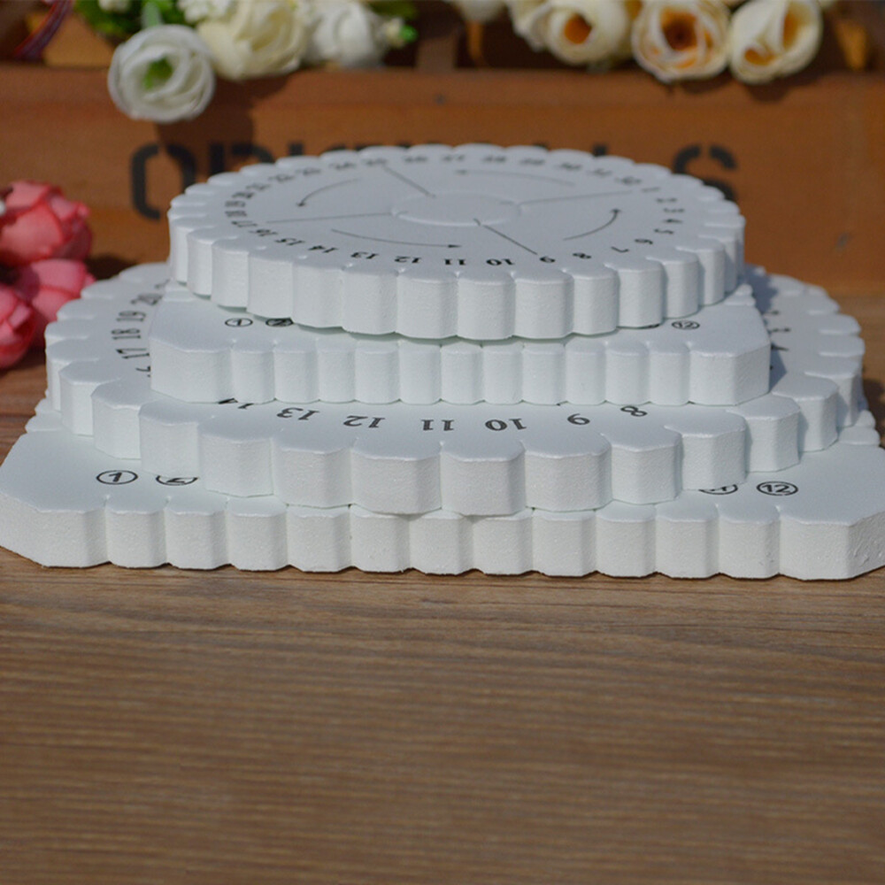 4PCS Practical Rope Braiding Disc Braiding Plate Knitting Disc Disk Tray Disk