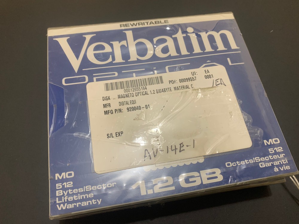 MAGNETO OPTICAL 920040-01 / 1.2 GIGABYTE MATERIAL C