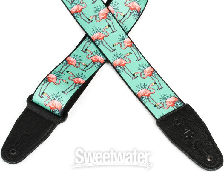 Levy's MPD2 Polyester Guitar Strap - Flamingos