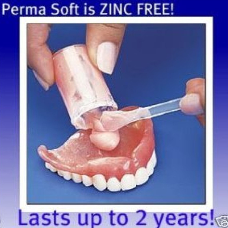 Perma Soft Denture Reliner Kit --1 Kit -Reline for UPPER or LOWER Denture