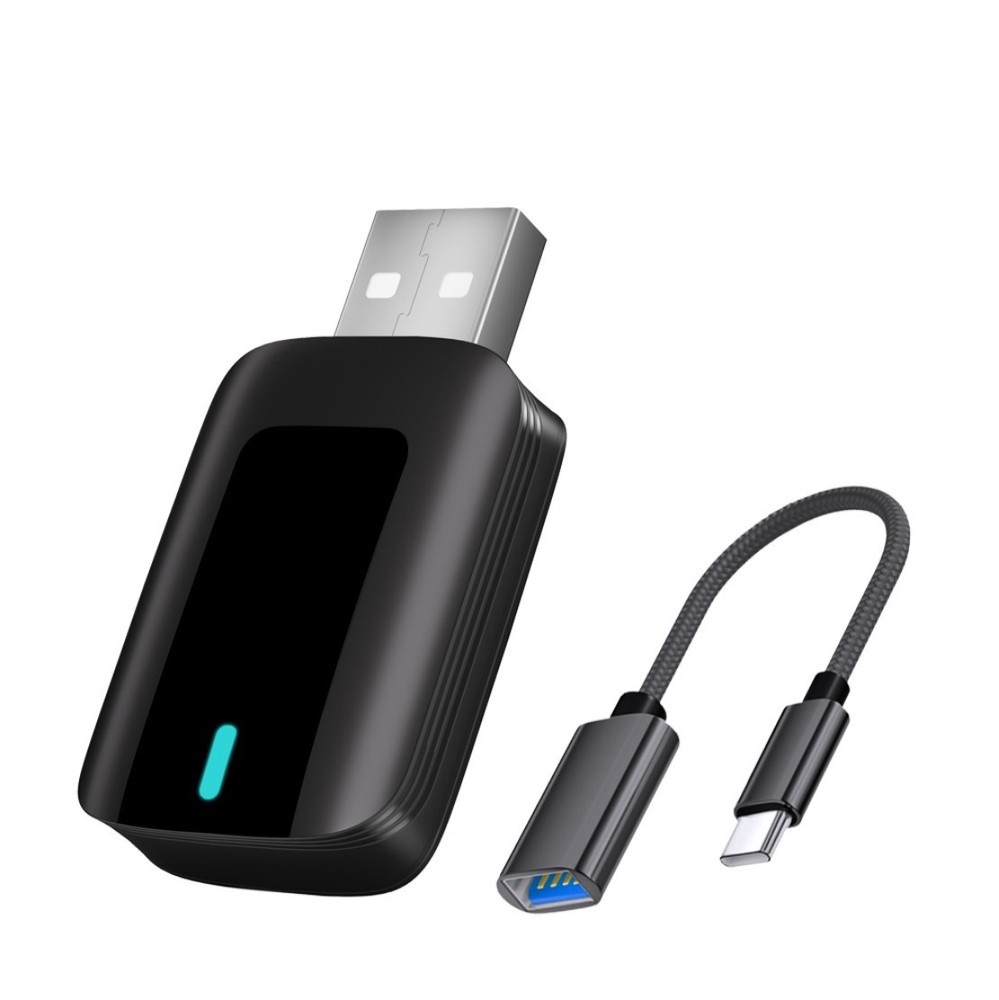 Wired to Wireless CarPlay Adapter /Android Auto Adapter Plug & Play 2-in-1